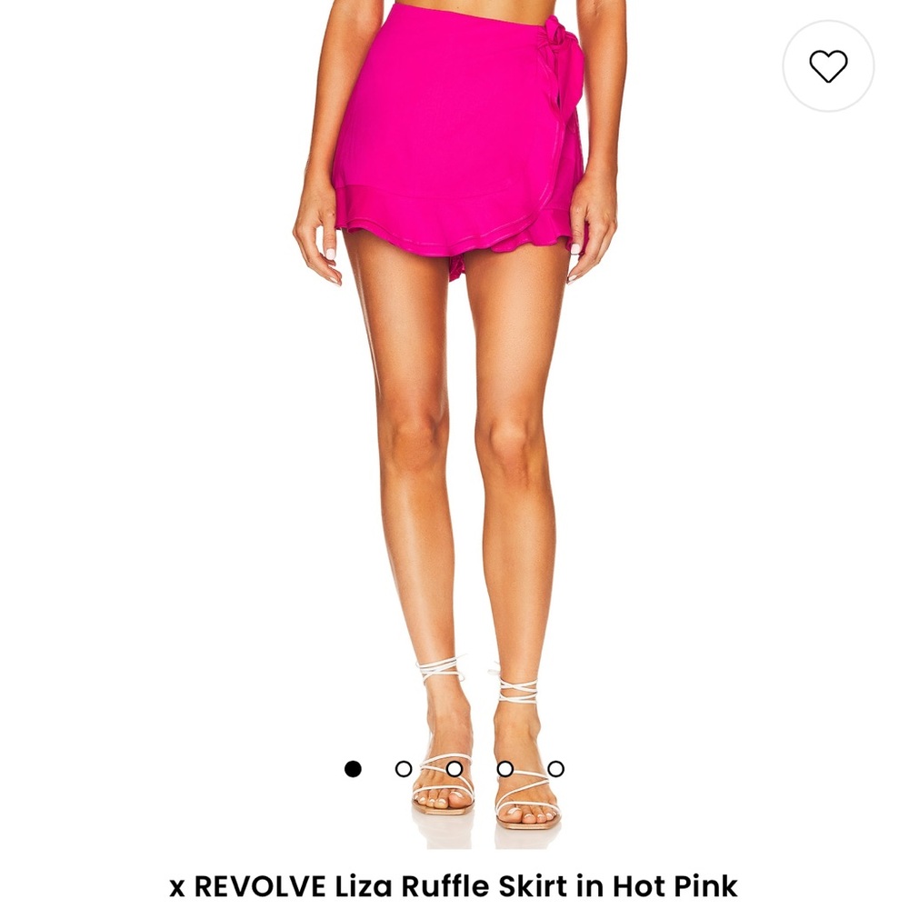 NWT Show Me Your MuMu Pink Ruffle Skirt